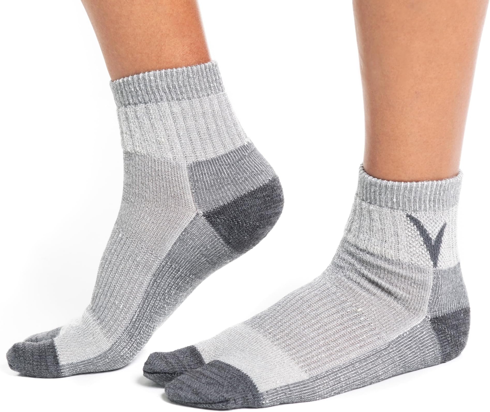 V-Toe Flip-Flop Socks Tabi Split Toe Wool - Shoe Size Men 9-10.5 Women 10.5-12