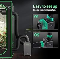 Vista 4 de VIVOSUN AeroDrain D12 Smart Environmental Dehumidifier, up to 12L/day, 2L Water Tank, with Temperature & Humidity Sensor Probe, Smart Remote