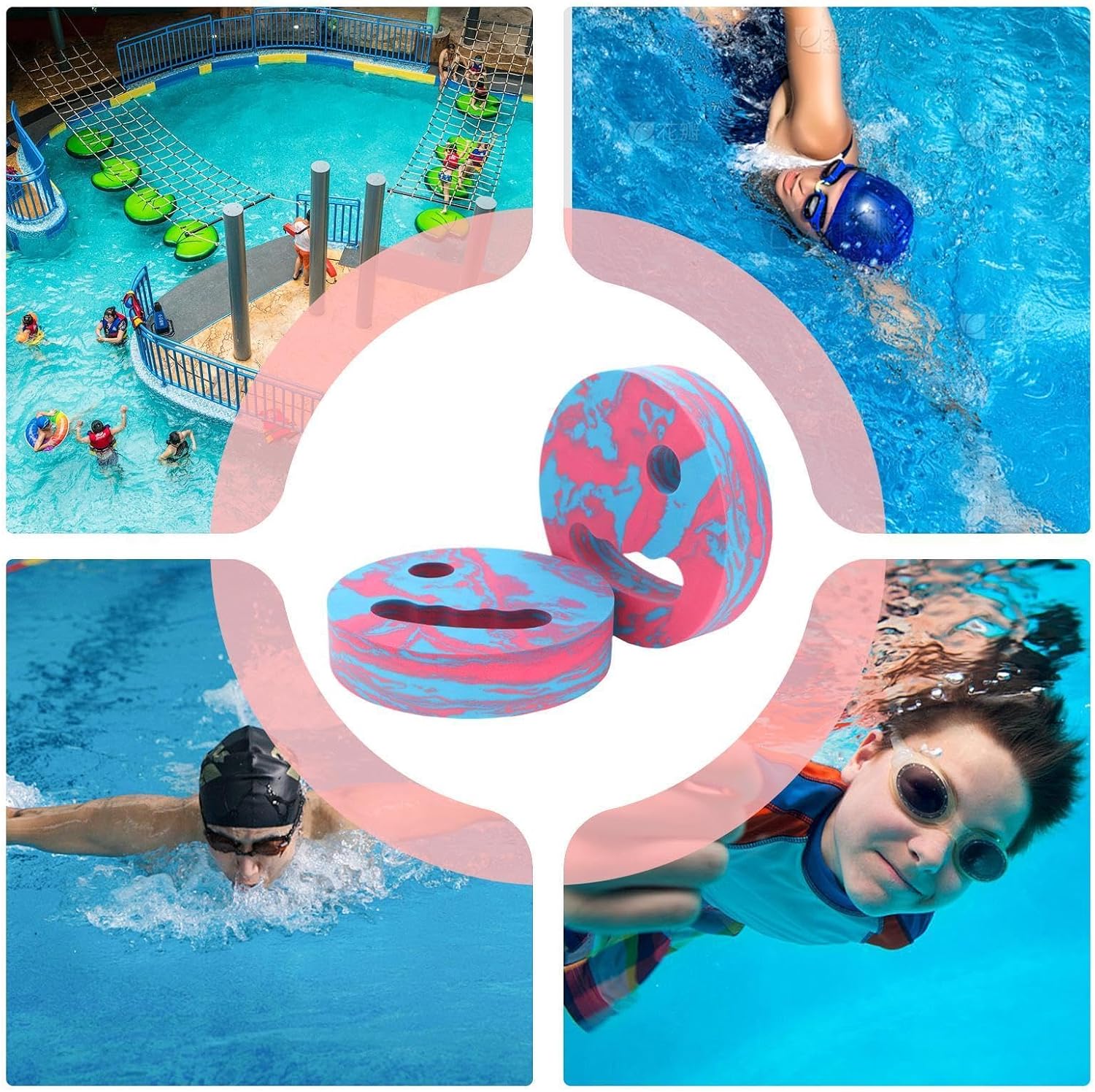 Paddles Swimming Floating Training Handles | Swim Training Equipment for Men Women Swimmers Fitness Recreation Vacation Holiday Summer