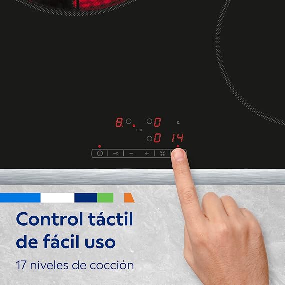 Balay 3EB720XR - 4-Zone Ceramic Hob, 1200 W, Glass and Ceramic, Black, 48 x 583 x 513 mm