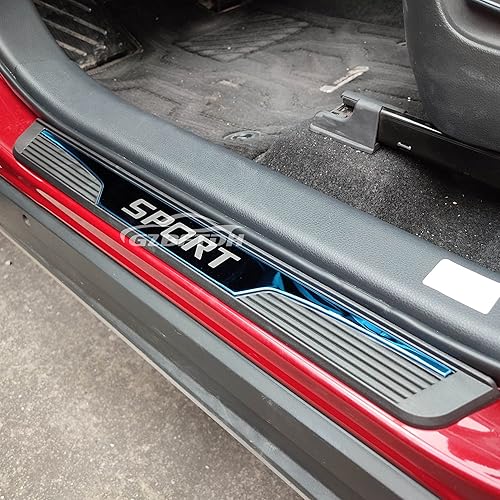 Miniatura 8 de GZBFTDH Protector de rasguños para umbral de puerta de automóvil, para Chevy Blazer Trax Bolt EVEUV, accesorios de automóvil, cubierta de acero para