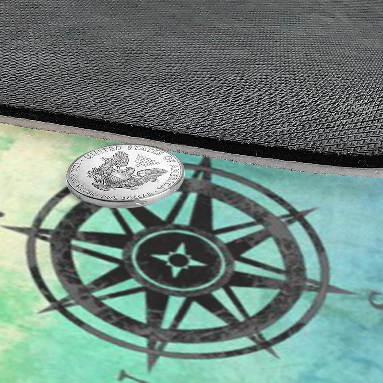 Compass Personalized Doormat Text Name Custom Indoor Outdoor Pet Mat Entrance Rugs Home Decor Welcome Door Mats 30 x 18 Inch