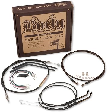 Burly B30-1017 Cable/Brake Line Kit for 18" Height Apehanger Handlebars