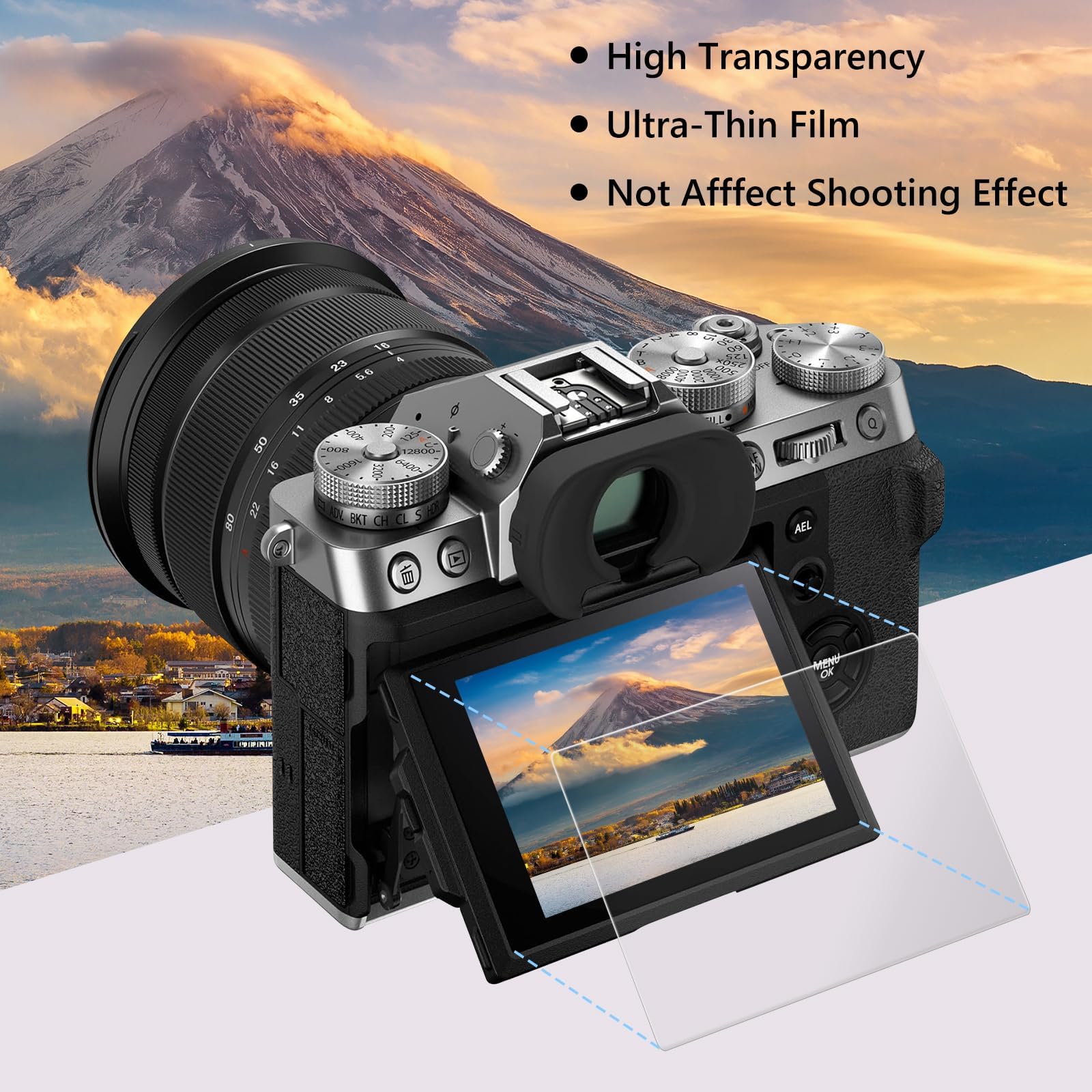 Kinokoo Gehärtetes Glas Display Schutzfolie Für Nikon L820 – 2er Pack