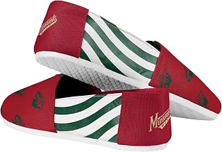 Womens NHL Team Logo Slip On Canvas Shoes