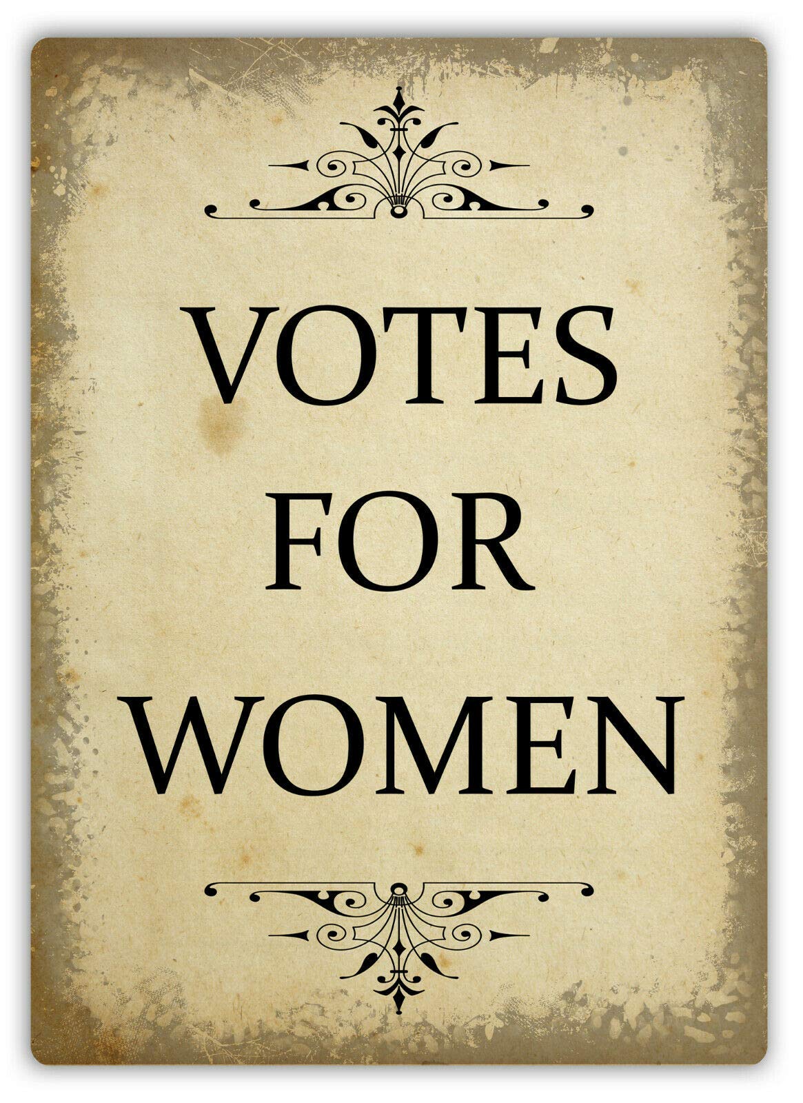 Toasted Merch Women's Votes For (Portrait) – Medium Sticky Pads | Printed Metal Wall Sign Plaque