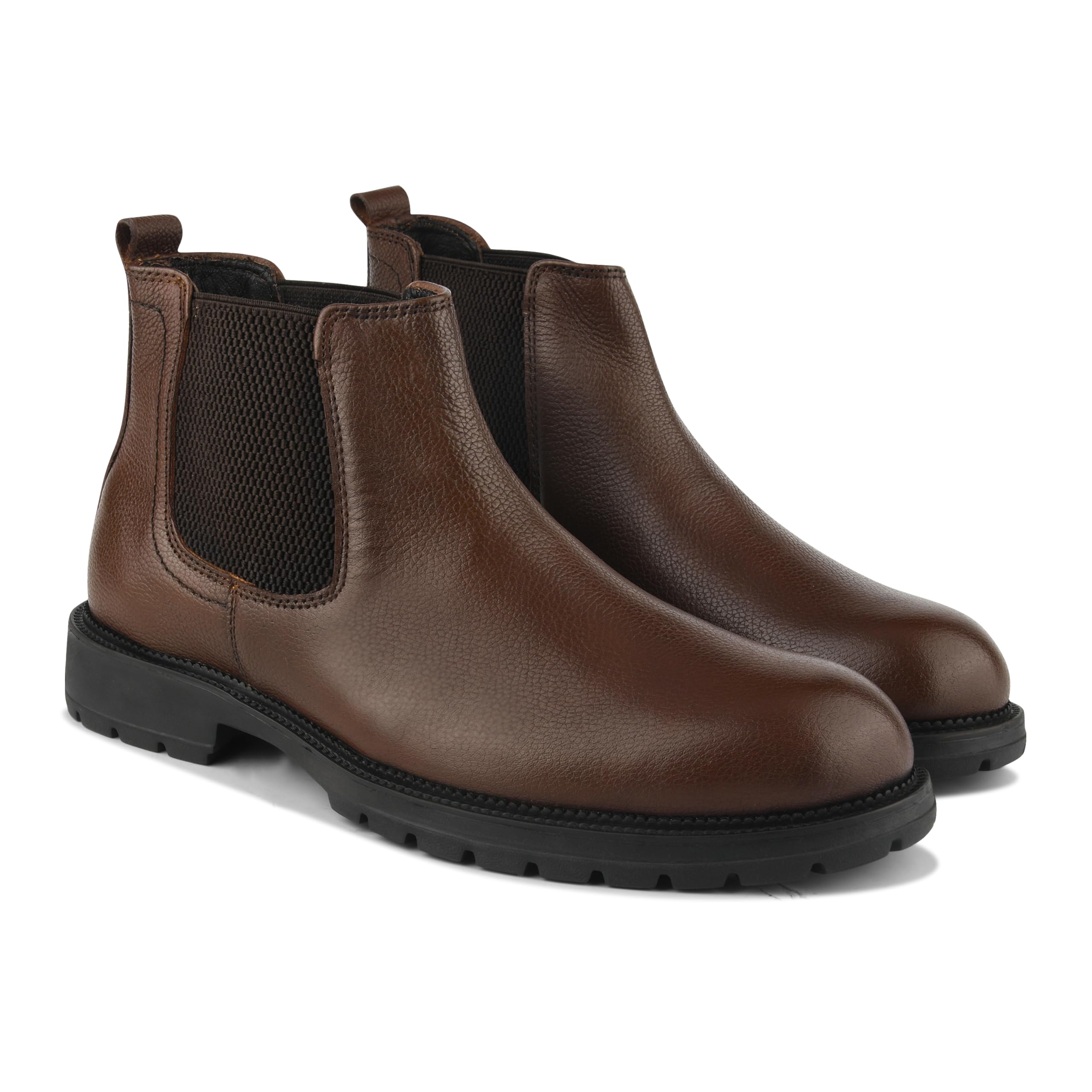 clog london Men’s Rugged Chelsea Boots | Slip-On Leather Boots for Office & Casual Style-picture-6