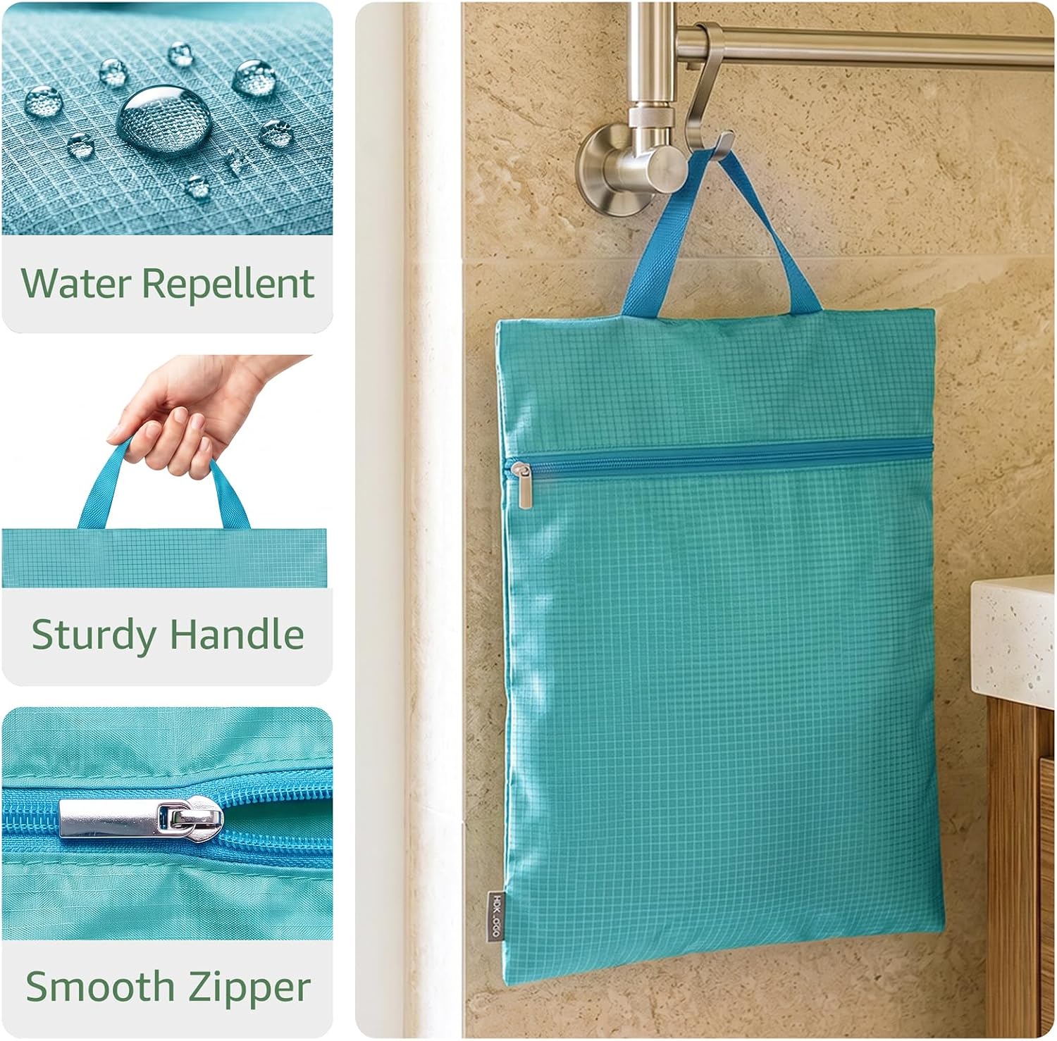 7 Set Compression Packing Cubes for Travel Essentials Suitcase, Mesh Collapsible Packing Cubes for 20-22 inch Carry on Luggage, Expandable Travel Packing Organizers with Shoe Laundry Bag (Blue) image 5
