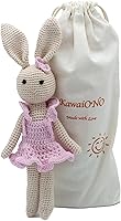 KawaiOnO Bunny Family Mom Handmade Crochet Amigurumi Plush Doll - Soft Cotton Stuffed Bunny for Babies & Toddlers