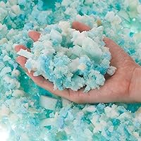 Vista 6 de uxcell Relleno de espuma viscoelástica triturada, espuma de relleno de puf de 5 libras para sillas de puf, cojines, sofás, almohadas y más