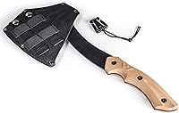 Vista 3 de WEYLAND Survival Hatchet & Camping Axe with MOLLE Sheath - Small Bushcraft Camping Axes & Hatchets for Splitting & Chopping Wood, Kindling Splitter