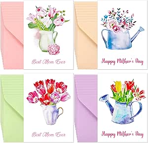 Jutom 36 Sets Muttertagskarte Bulk 10,2 X 14,9 Cm Kleine Notizkarten