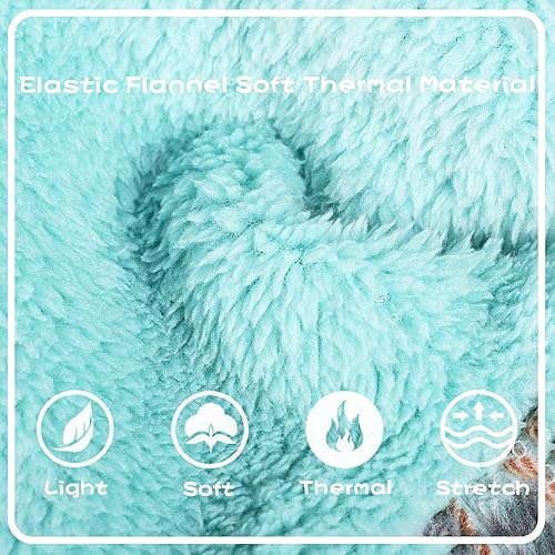 Miniatura 4 de Vestido de invierno para perro, lindo suéter de forro polar cálido con capucha para perros pequeños, vestidos de cachorro a cuadros rosados, ropa