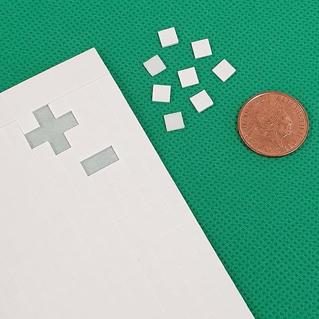 440 Pieces 5mm Double Sided Foam Sticky Pads, Self Adhesive 3D Foam Craft Tabs, Double Sided Mounting Adhesive
