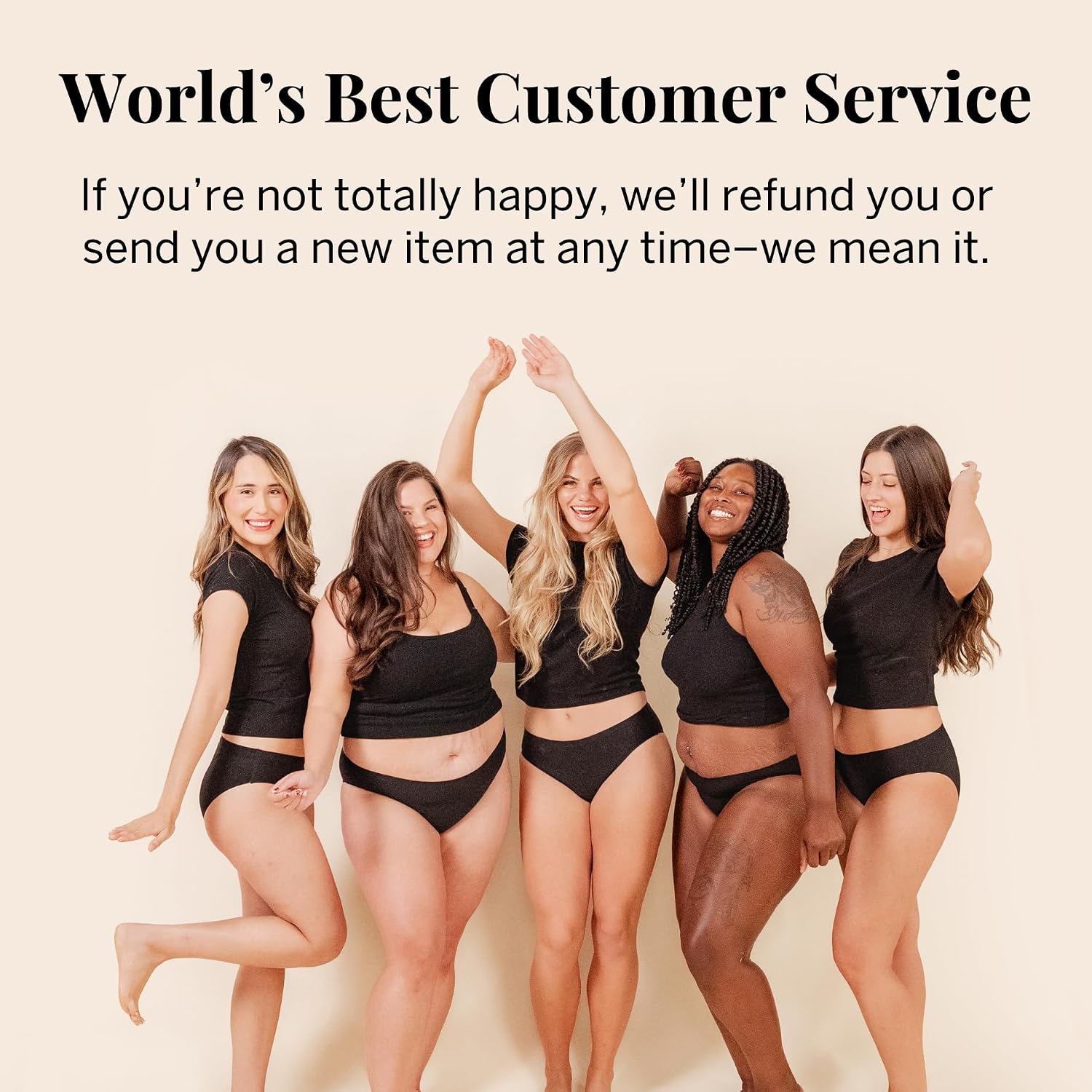 Pixie Organic Cotton Gusset Period Underwear – Best Leakproof Panties with BloatFit™ Technology – Ultra Soft Nude