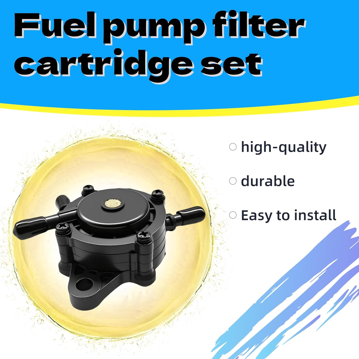 Fuel Pump Compatible with Toro Exmark SW 4200 SS 4250 SW 5000 MX 4250 SW 5425 SWX 4250 Fit for Toro Quest TimeCutter Titan HD Mikuni Replacement 127-9206 139-0684