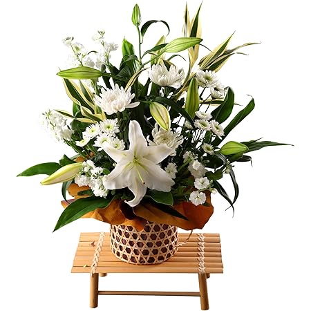 Amazon 花のギフト社 枕花 お供えアレンジ お悔やみギフト 生花 法事お供え お悔やみの花 供花 お供え物 フラワーアレンジメント オンライン通販