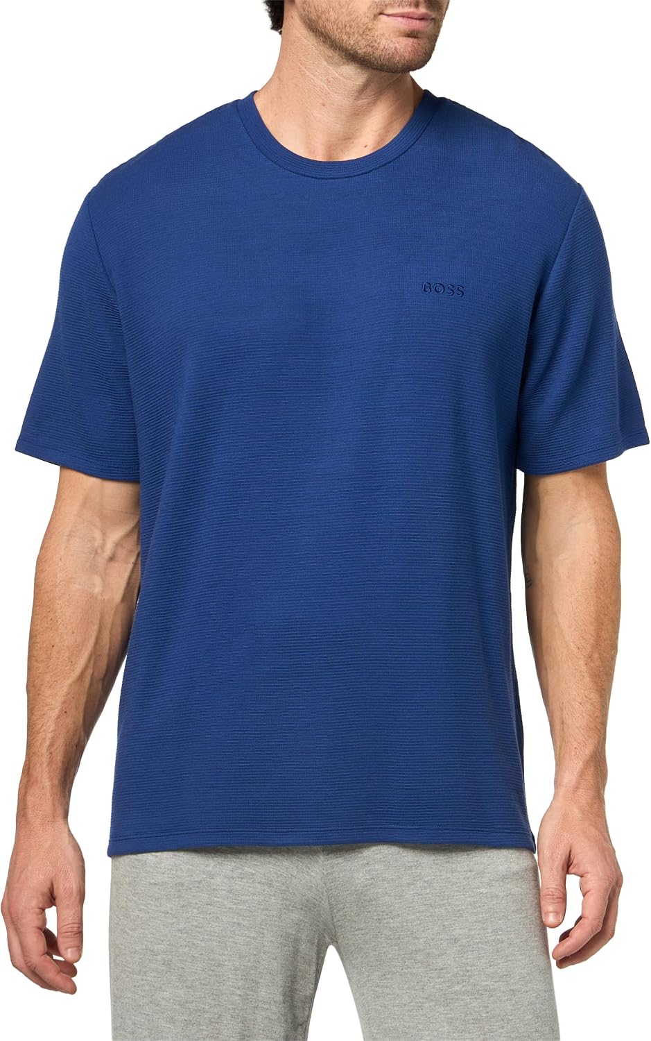 BOSS Men's Soft Ribbed Short Sleeve T-Shirt