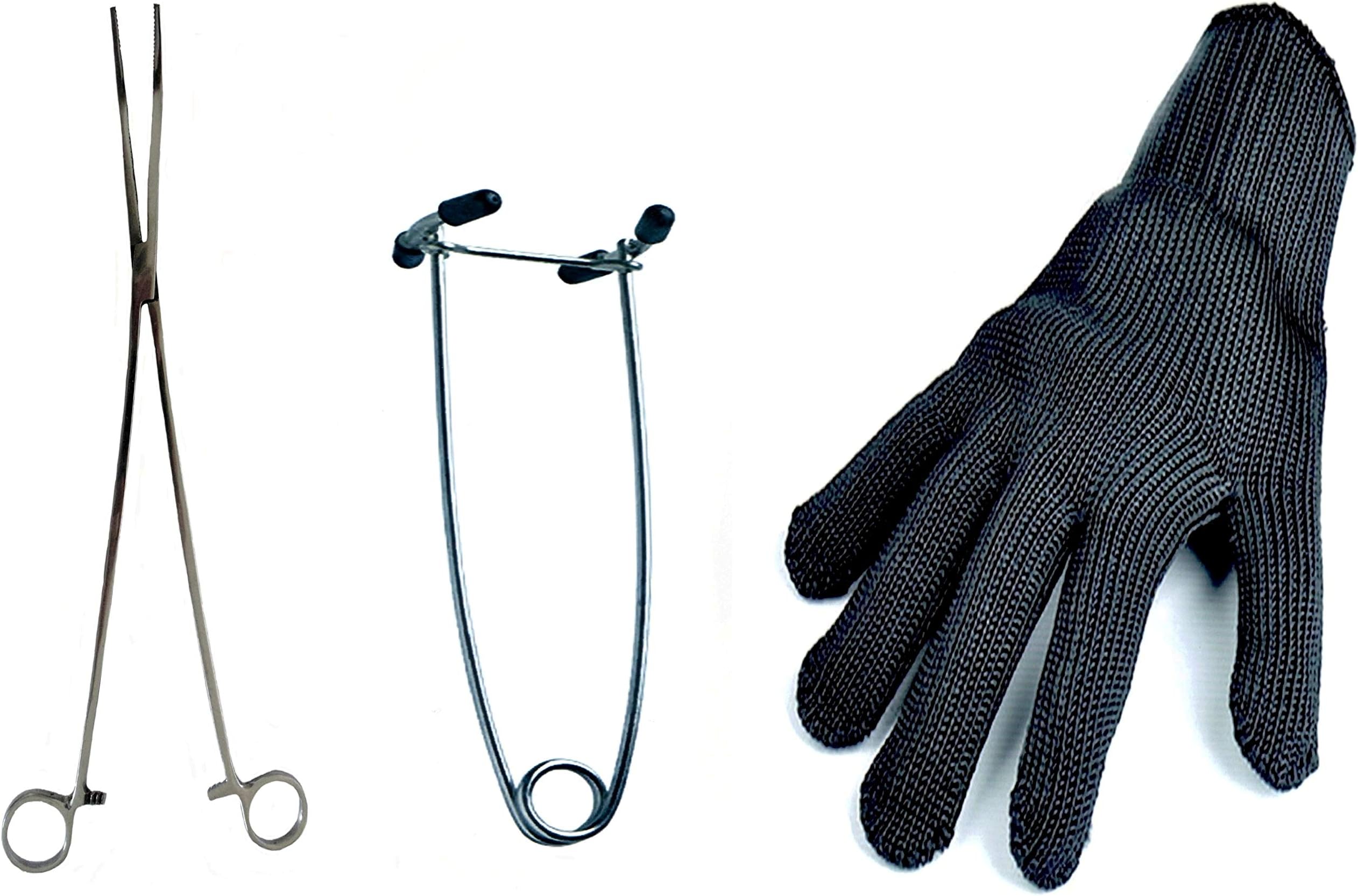 JD SAMTIN PIKE UNHOOKING KIT (12" FORCEPS, PIKE GAG AND FILLET/PIKE GLOVE)