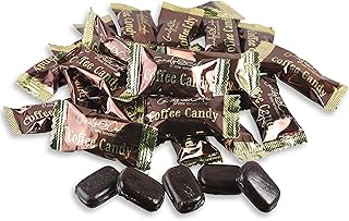 Candy Shop Coffee Candy, Dark Coffee Candy, Rich and Creamy Gourmet Hard Candy, Authentic Brazilian Coffee Flavor, Individually Wrapped, Resealable Bag (Coffee, 7 Oz)