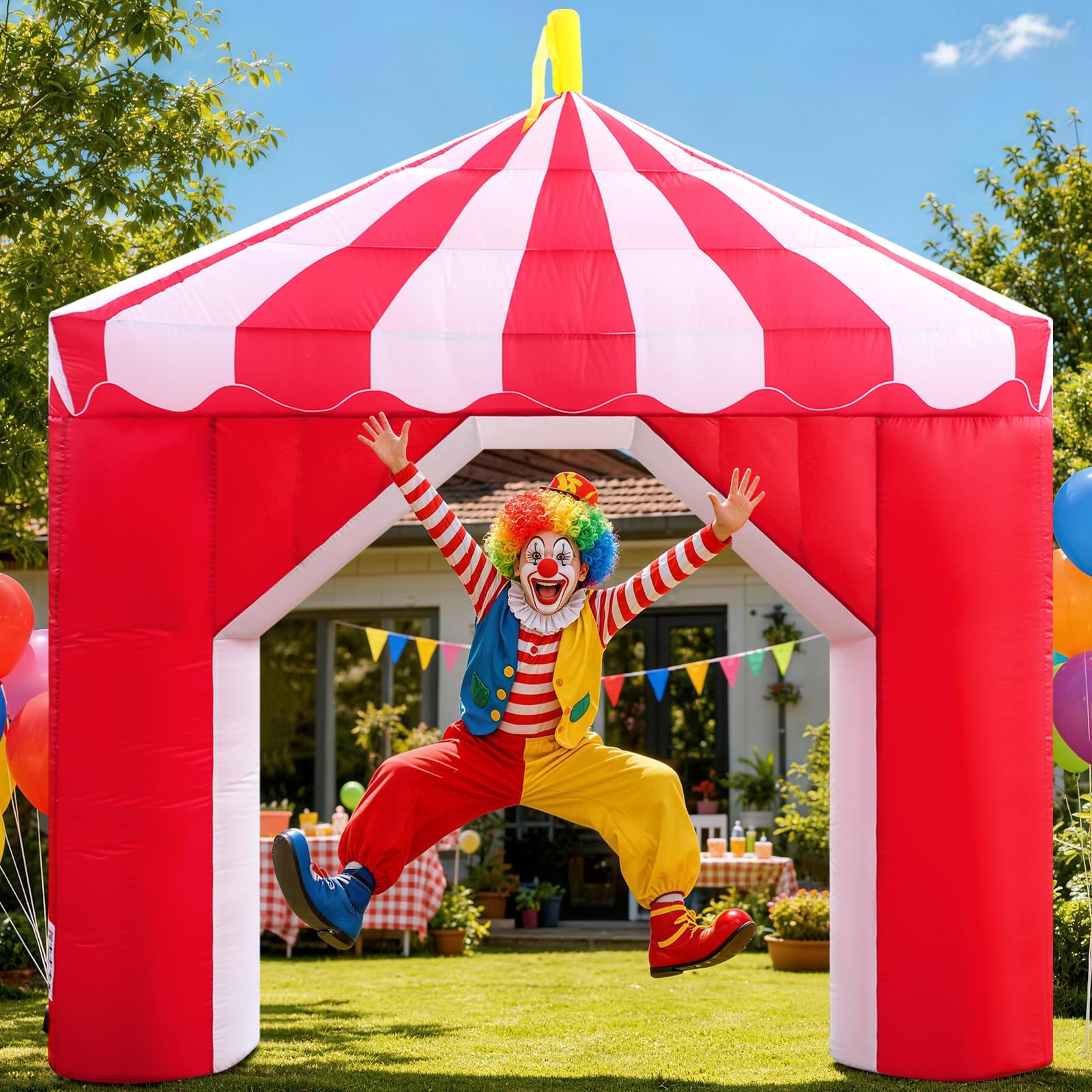 10FT Carnival Inflatable Arch, Circus Tent Party Decor