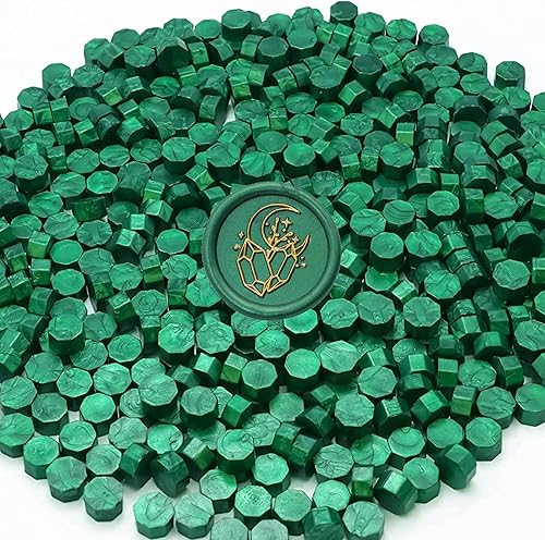 Miniatura 8 de SWANGSA Kit de sellado de cera de Navidad, 1450 cuentas de cera de sellado, kit de sellos de cera de Papá Noel, calentador de sello de cera, cuchara