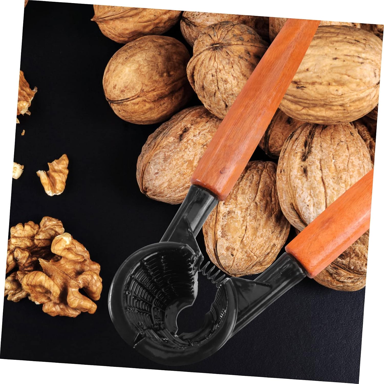 Nut Crackers for Hazelnuts Wooden Handle Aluminum Alloy
