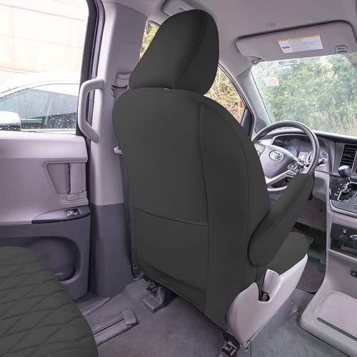 Miniatura 8 de FH Group Fundas de asiento de neopreno de ajuste personalizado para Toyota Sienna 2011-2020 con fundas de asiento para automóviles Neosupreme