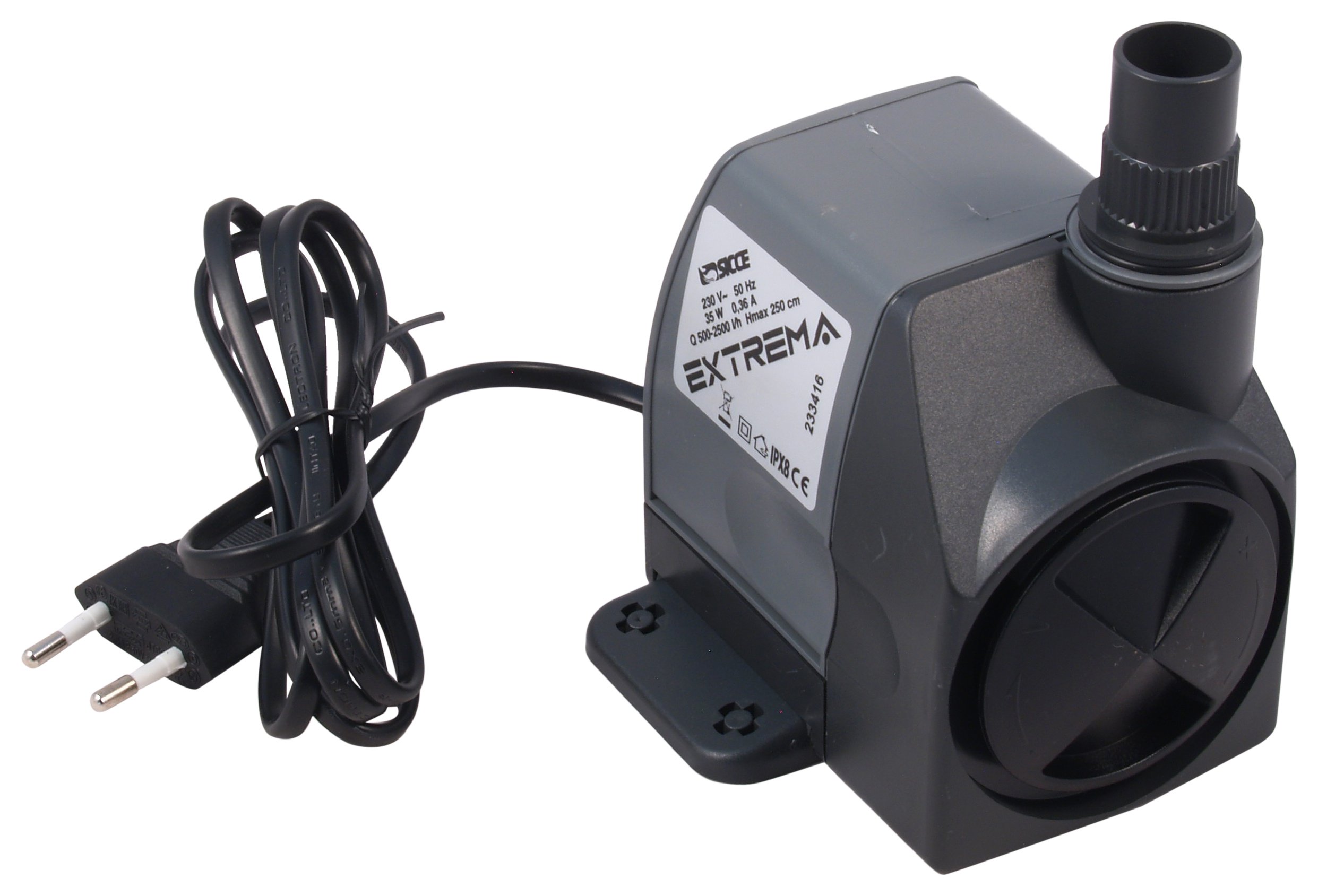 BOMBA SUMERG. EXTREMA -2500 l/h - H 250 cm- CABLE 1,5m