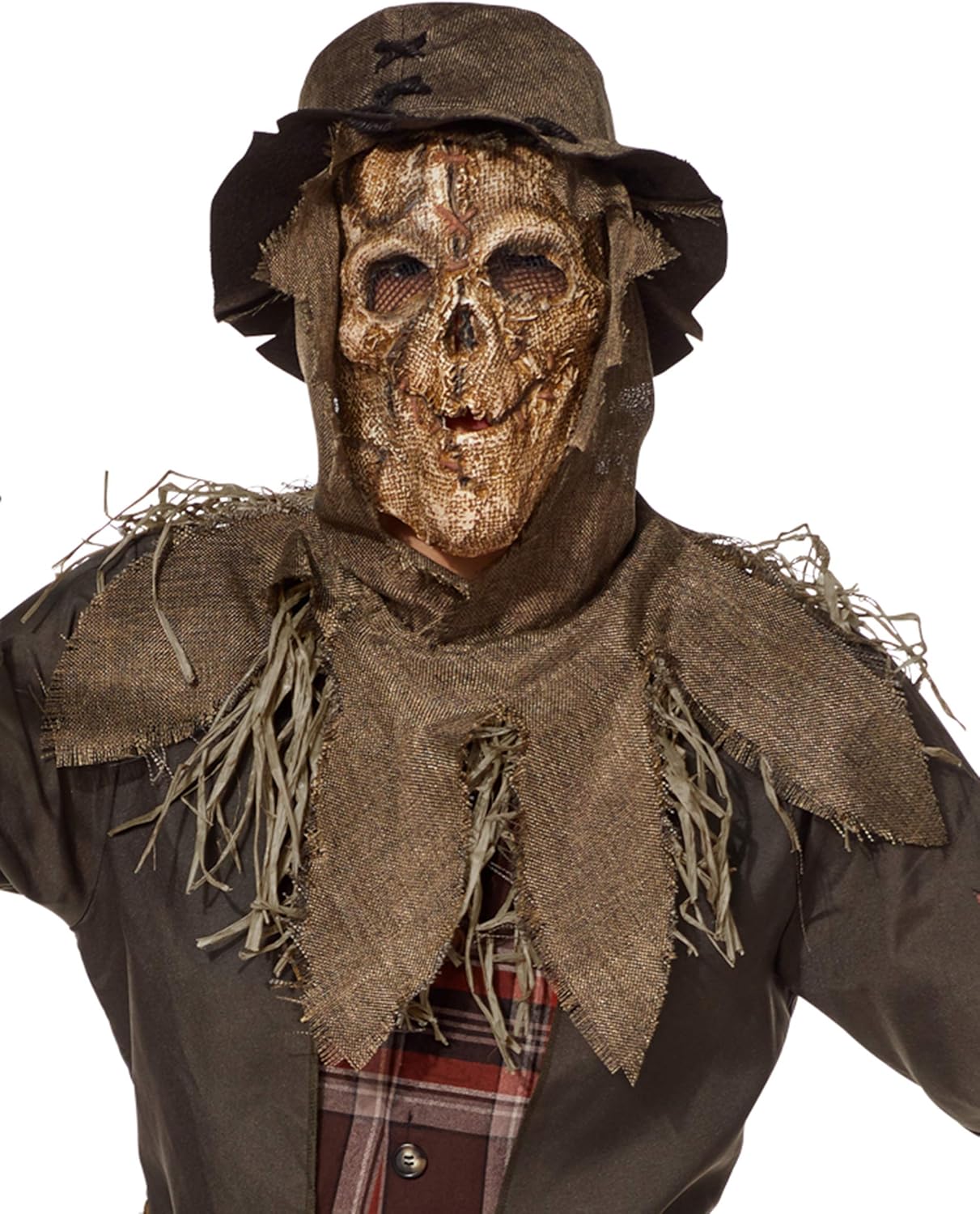 Miniatura 3 de Spirit Halloween Disfraz de espantapájaros embrujantes para adultos, Multicolor