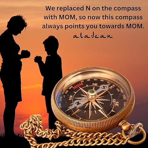 Miniatura 35 de Regalo para hijo de mamá papá Brújula grabada de 2 pulgadas – Regalos de padre a hijo, regalos de mamá a hijo para graduación, cumpleaños