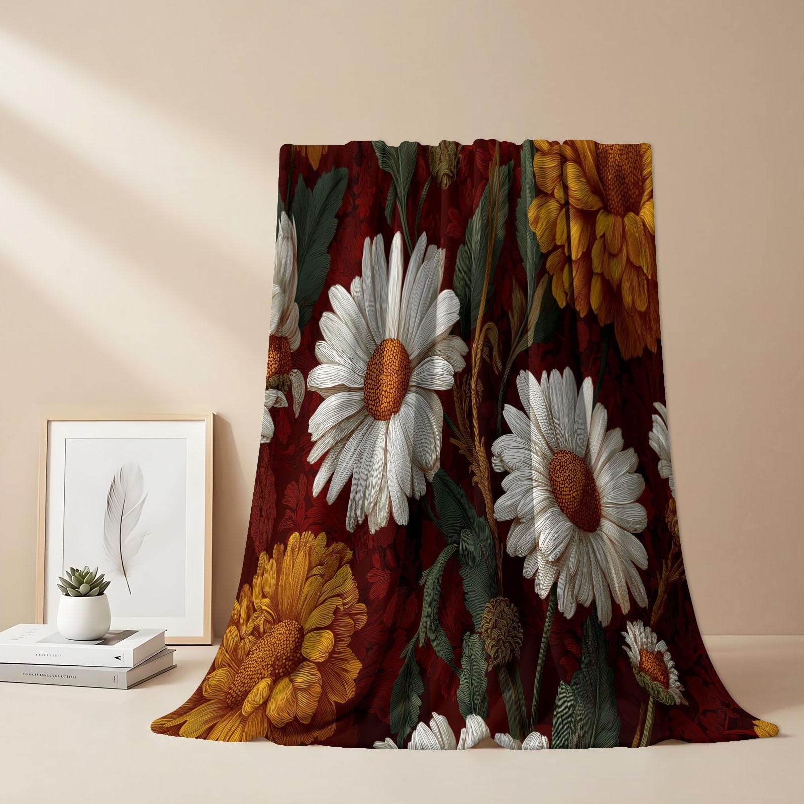 Rustykalny koc vintage, 180 x 200 cm, flanelowy, ultramiękki, przytulny koc