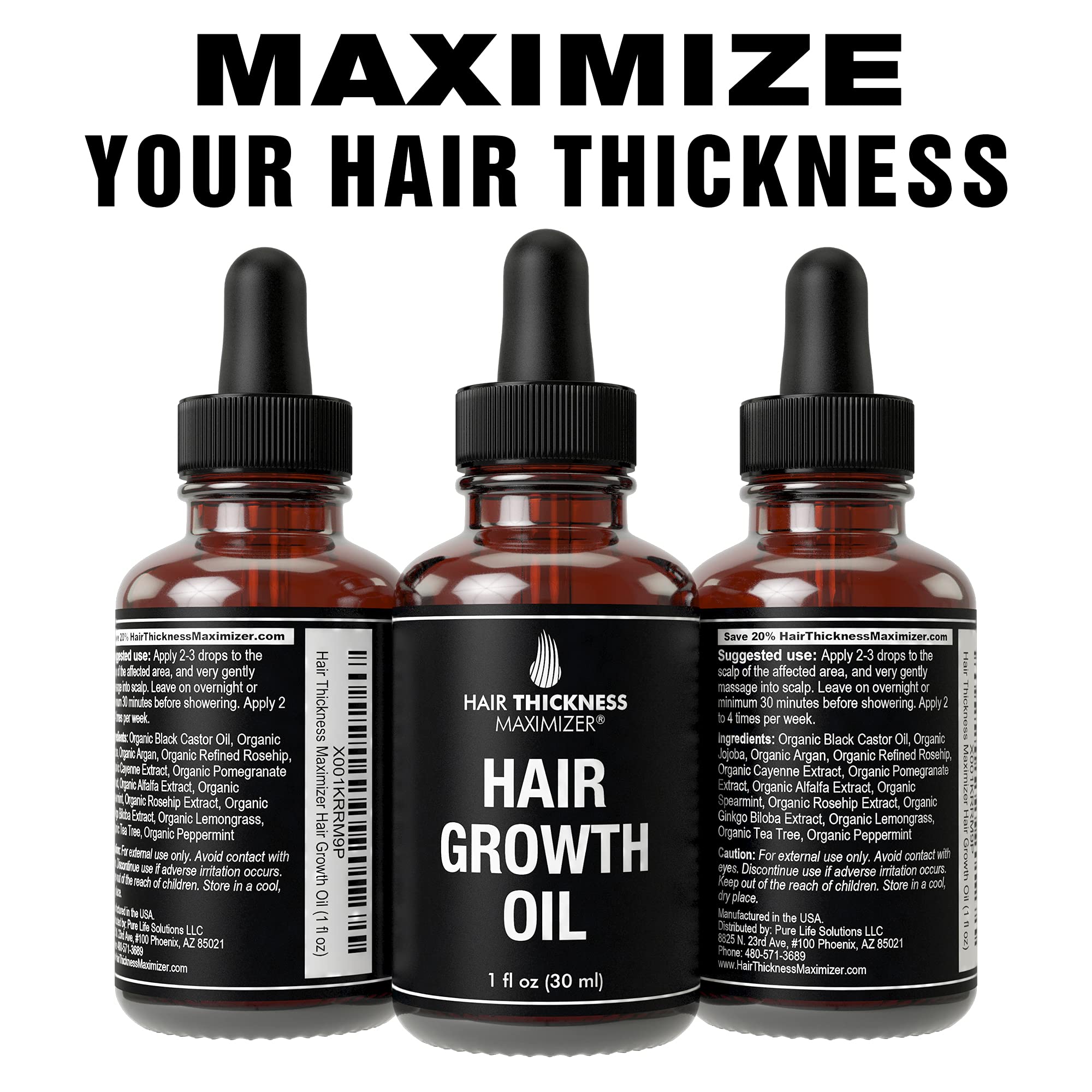 Buy BEST Organic Hair Growth Oils GUARANTEED. Stop Hair Loss NOW by