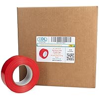 Vista 8 de IDL Packaging Cinta de estuco roja de 2 pulgadas x 60 yardas, 3 rollos, resistente – 60 días de larga duración – Se quita sin dejar rastro