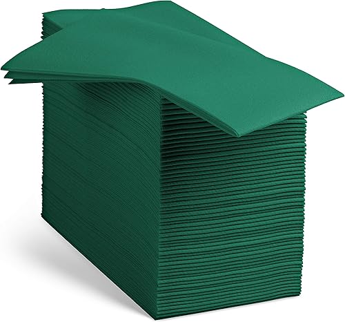 100 servilletas de papel de color verde con tacto de lino, suaves y absorbentes, para cocina, fiesta, boda, baño o cualquier ocasión (paquete de 100) 100 servilletas de papel de color verde con tacto de lino, suaves y absorbentes, para cocina, fiesta, boda, baño o cualquier ocasión (paquete de 100)