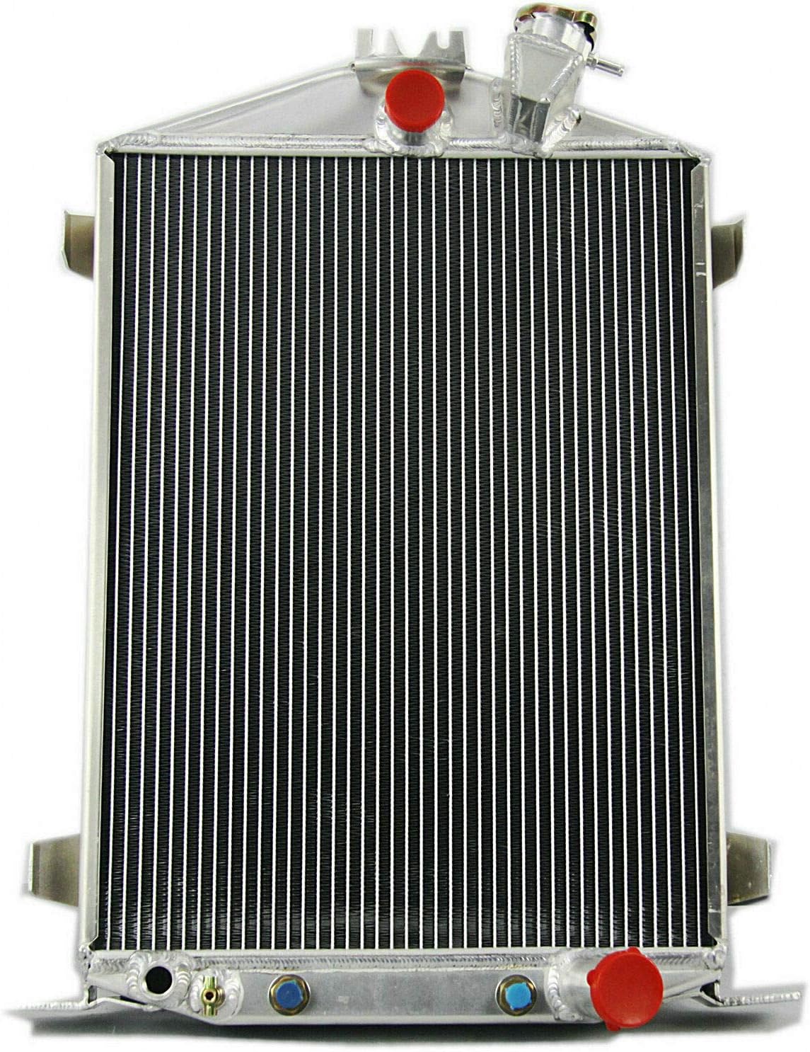 3 Row Aluminum Radiator +16" Fan +Shroud Compatible with 1932 for Ford Hi-Boy Hot Rod Rat Rod Chevy V8