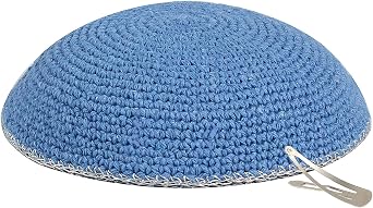 Zion Judaica Bulk Knitted Kippahs 16cm Quality Knit Handmade Kippots Cotton Yarmulkes 6.3"