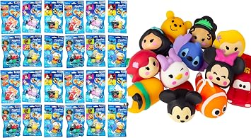 JA-RU Mochi Squishys Toys Mini Squishies Disney Squishies (24 Pack of 2 Assorted) Party Favors for Kids Adults Stress Relief Toy Treasure Box Prize, Classroom Prizes Easter Egg Fillers. 7826-24