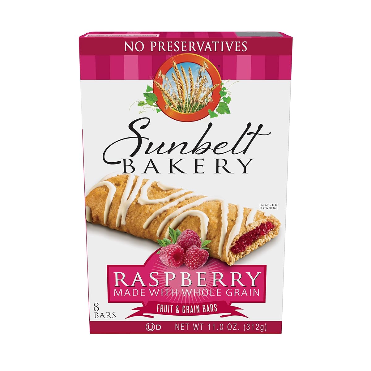 Sunbelt Bakery's Raspberry Fruit & Grain Bars, 1.4 Oz Bars
