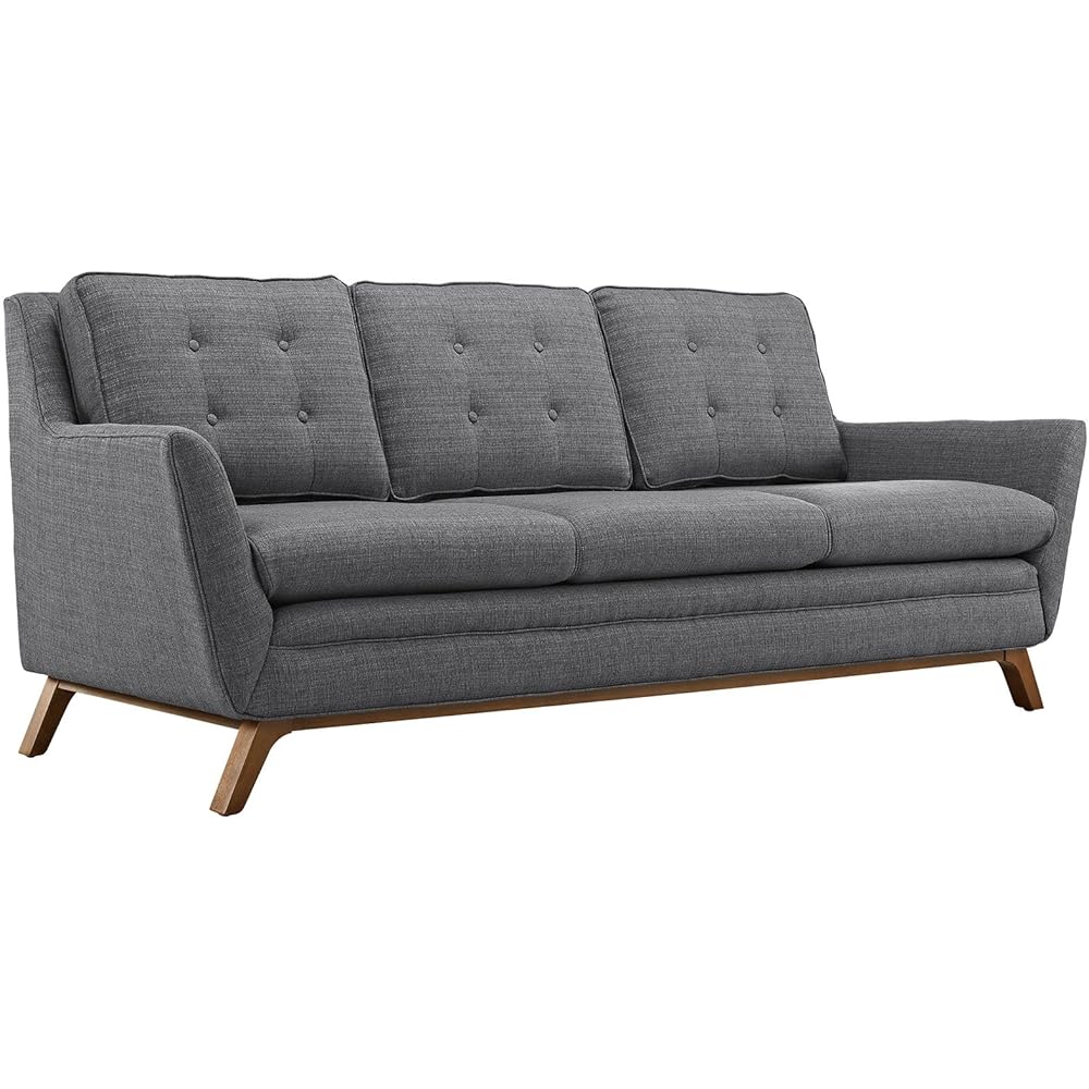Modway Beguile MidCentury Modern Sofa With Upholstered