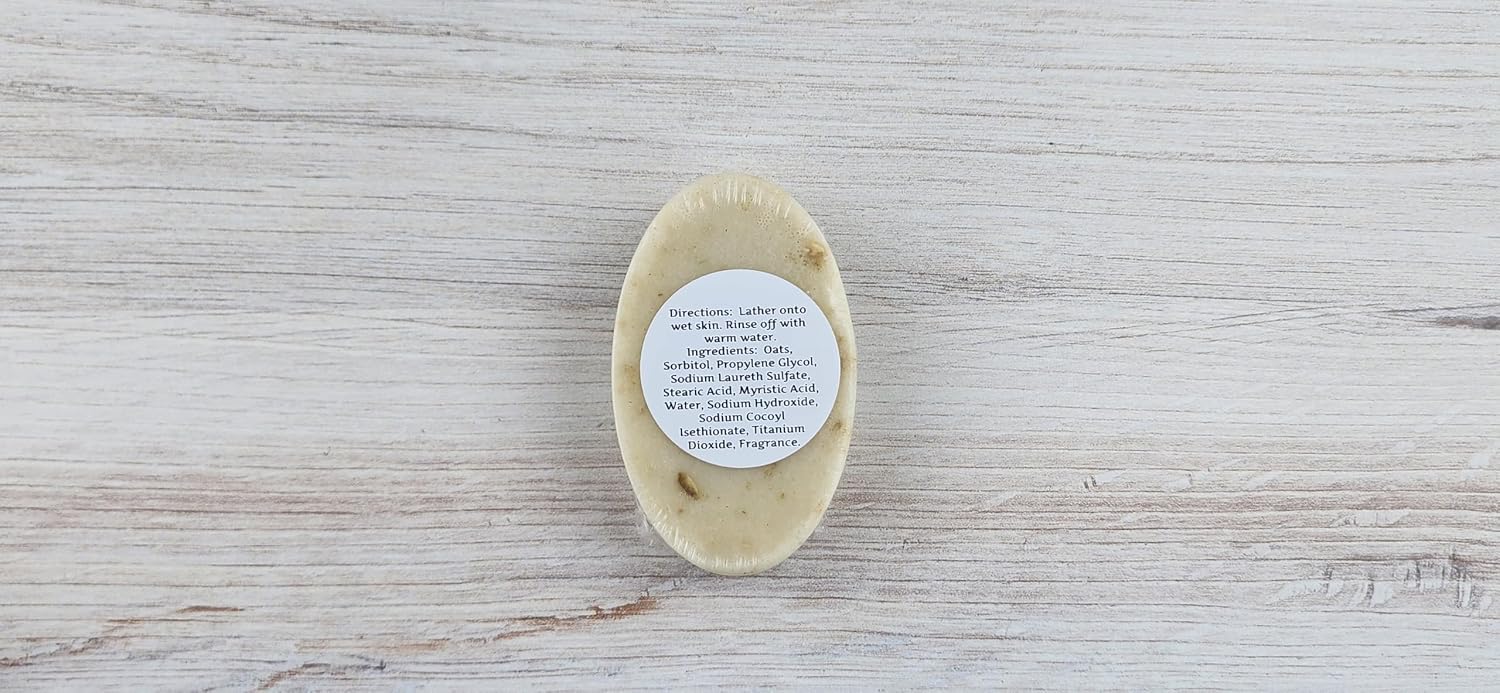 TSA Handmade All Natural Moisturizer Hand and Body Bar Soap, Oatmeal Scrubby, Exfoliate, Scented Fragrance, Sensitive Skin Care, Bath, Shower, Girl, Mothers Day, Woman, Teens, Bath Time 5 oz (2 oz) image 5