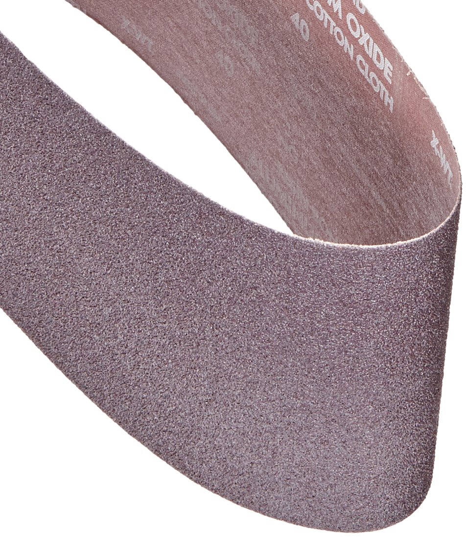 Norton 78072727986 BenchStand Abrasive Belt, Cotton Fiber Backing, Aluminum Oxide, 48" Length x 6" Width, Grit 40X Extra Coarse (Pack of 10)