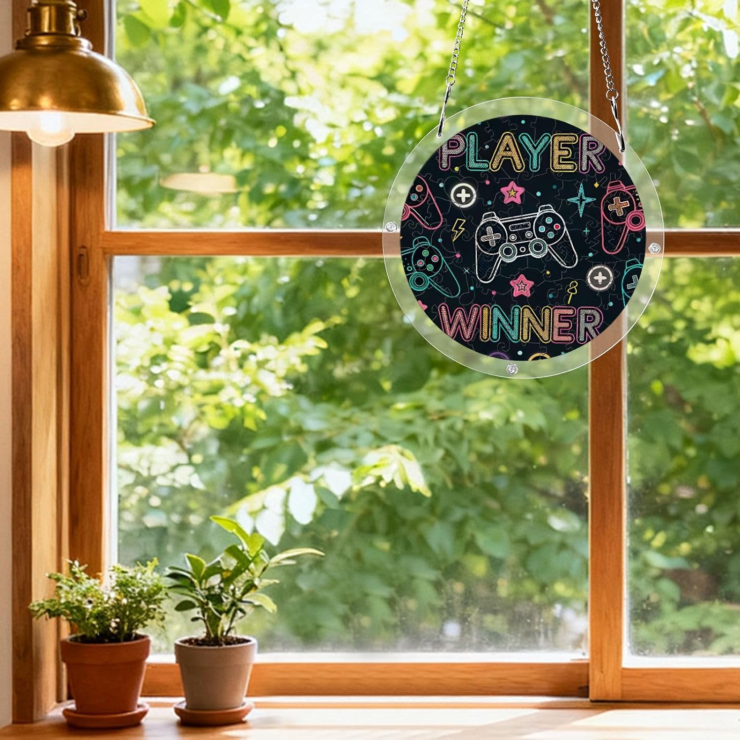 Acrylic Jigsaw Puzzle, Gaming Controller Gamepad Puzzle Suncatcher image 5