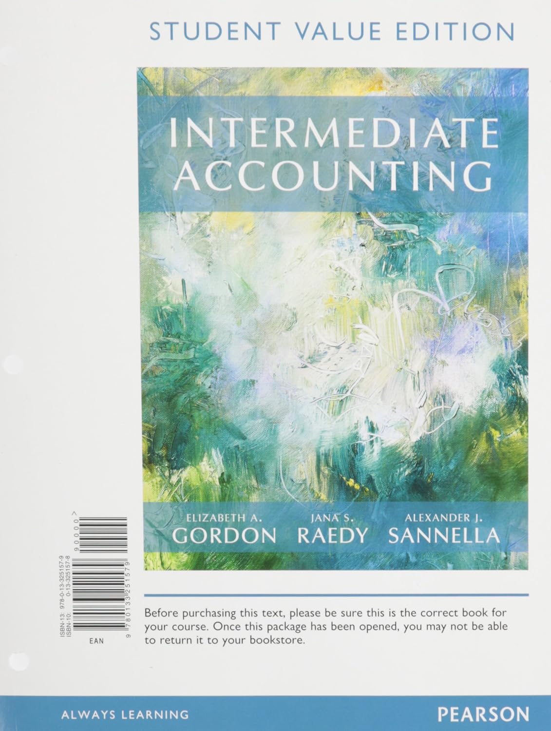 Intermediate Accounting, Student Value Edition 9780133251579 Gordon, Elizabeth A