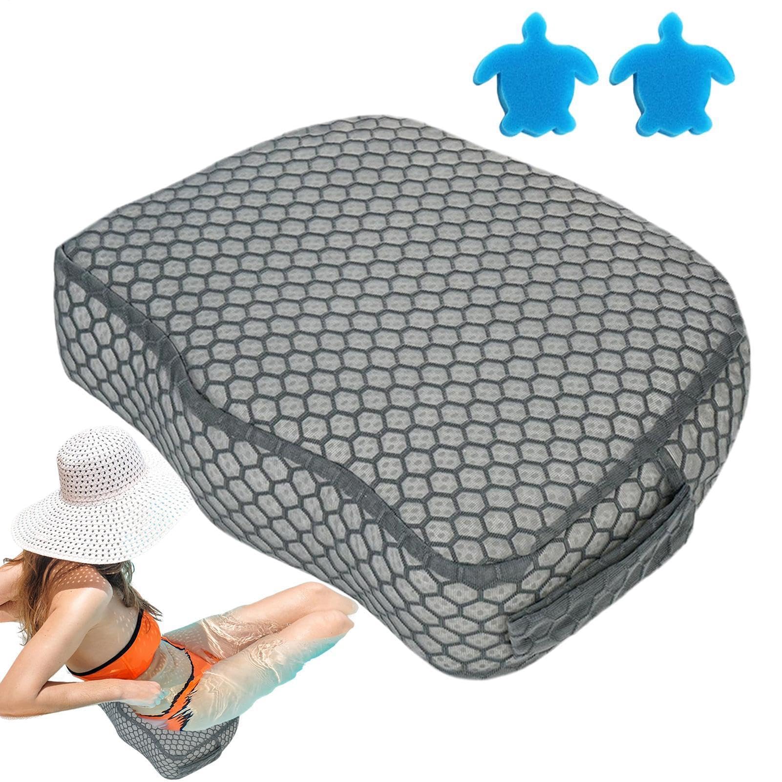 Sedile Rialzato per Vasca Idromassaggio Maglia Aria 3D Antiscivolo | Sedile Rialzato per Vasca Idromassaggio per Adulti Piscina Esterna Bagno Immersione Relax Anziani Uomini Ragazzi