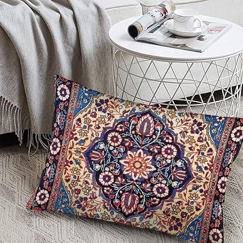 Miniatura 5 de Kashan - 19 fundas de almohada con estampado central persa de 12 x 20 pulgadas, fundas de almohada decorativas de terciopelo suave para decoración