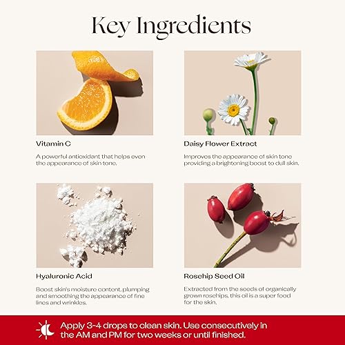 Miniatura 4 de Trilogy Tratamiento potenciador de vitamina C, suero iluminador con ácido hialurónico, 0.51 fl oz