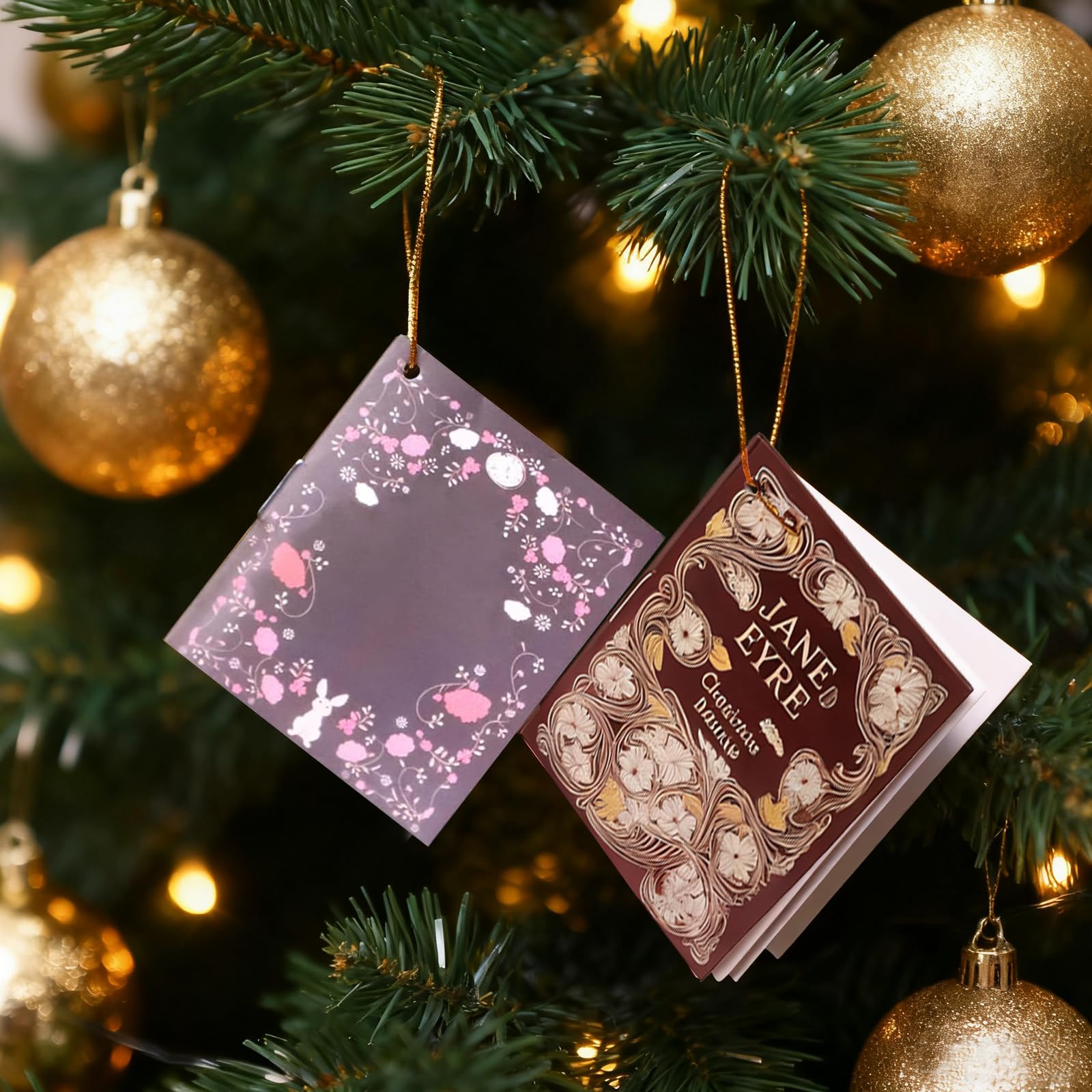 KEAGAN Mini libro ornamento calendario dell'avvento in miniatura biblioteca libreria decorazione Natale conto alla rovescia calendario 25PCS mini libro decorativo libro di Natale calendario