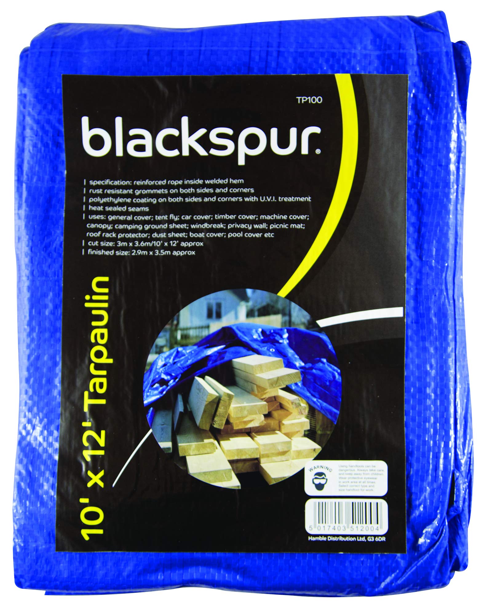 Blackspur Blue Bb-Tp100 Tarpaulin