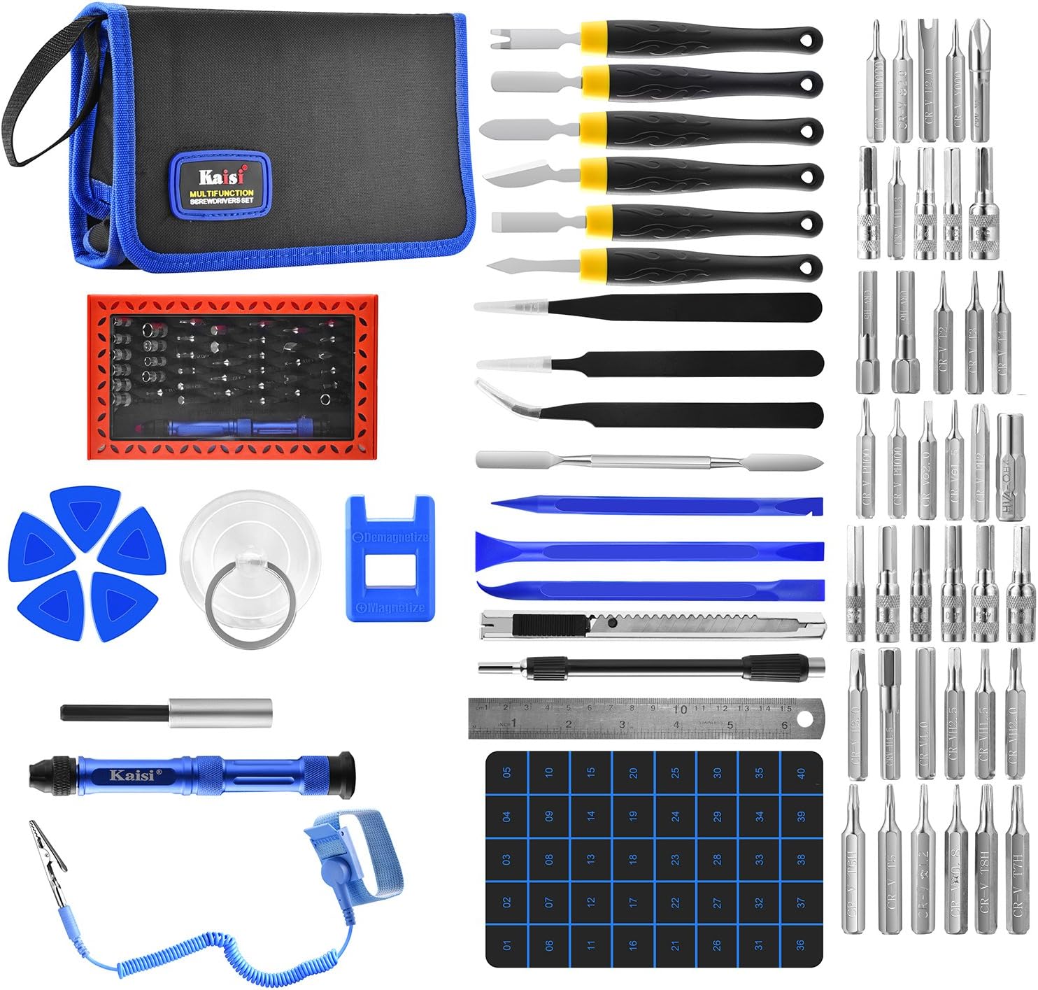 Kaisi Repair Tools Kit 67 in 1 Precision Screwdriver Set